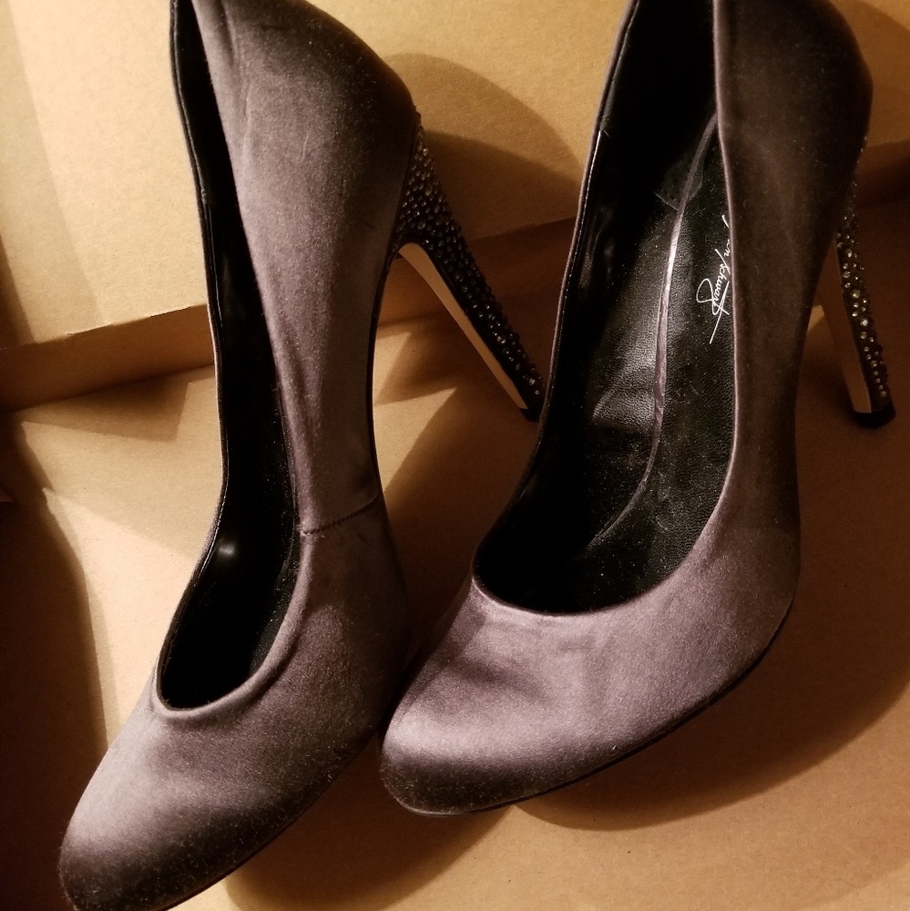 Grey 'Satin' Heels buy ABS